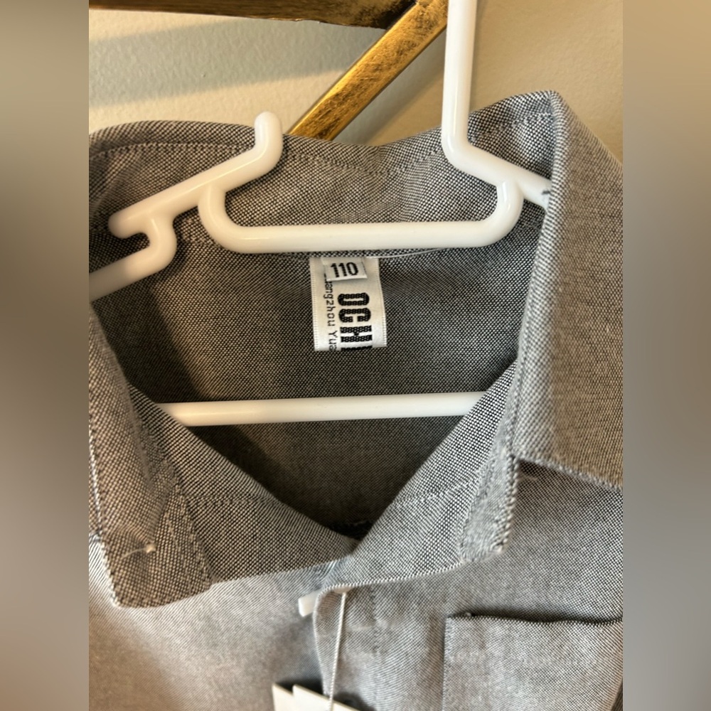 Gray Button Down - Picture 3 of 3